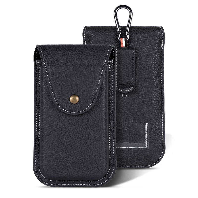 6.7 inch Mobile Phone Waist Bag Vertical PU Leather Belt Hanging Phone Storage Bag 6.7 inch Mobile Phone Waist Bag Vertical PU Leather Belt Hanging Phone Storage Bag